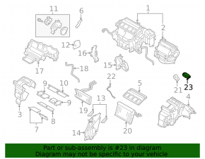 Клапан печки кондиционера Subaru Outback 10-14