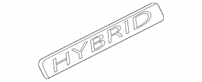 Эмблема крыла hybrid правая Honda Accord 13-17
