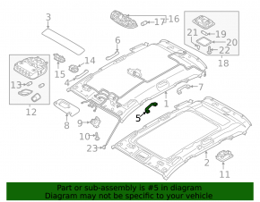 Ручка потолка левая Hyundai Santa FE Sport 13-18