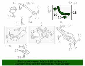 Рычаг поперечный верхний задний правый Mazda 6 14-21