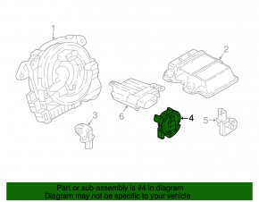 Датчик подушки безопасности дверь левый VW Atlas 18-23