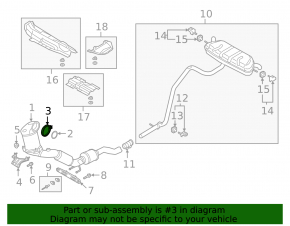 Хомут турбины VW Passat b8 16-19 USA 1.8T TFSI