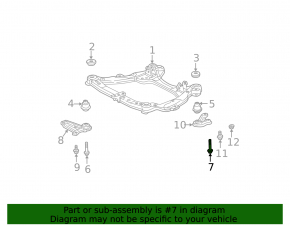 Болт крепления переднего подрамника 2шт Lexus RX400h 06-09 137мм