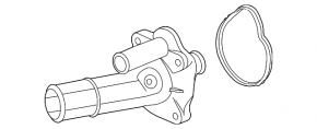 Корпус термостата Ford Edge 15-18 2.0T
