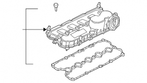 Крышка клапанная VW Passat b7 12-14 USA 2.5