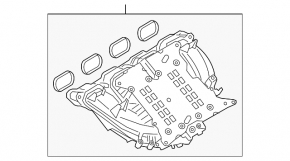 Colector de admisie BMW F30 12-16 N20 nou, neoriginal