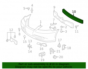 Amplificatorul de bara fata pentru Lexus ES350 07-12