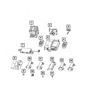 Hub Receiver Jeep Cherokee KL 14-23