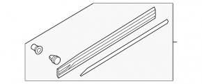 Decorație uși jos față stânga Audi Q3 F3 19-23 S-Line