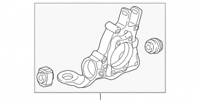 Capacul spate dreapta Audi Q5 8R 09-17 AWD nou, neoriginal