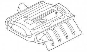 Накладка двигателя Ford Mustang mk6 15-23 2.3T