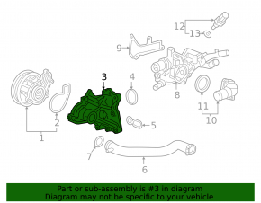 Корпус помпы Honda Accord 18-22 1.5T