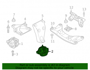 Suport motor stânga pentru BMW 3 F30 16-18 PHEV