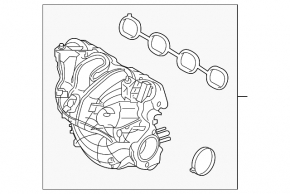 Коллектор впускной Hyundai Sonata 15-17 1.6T