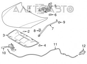 Capotă fără mâner pentru Toyota Rav4 13-18