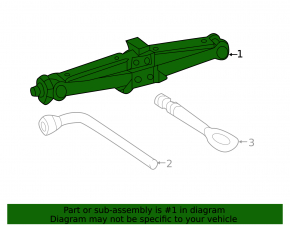 Домкрат Mercedes W167 GLE 350 450 20-26