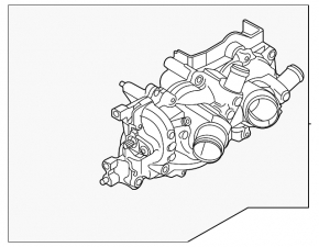 Помпа водяная с корпусом термостата Volkswagen Jetta 22-26 1.5T
