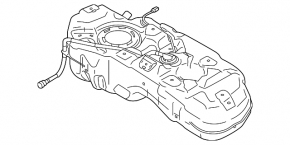 Топливный бак Nissan Rogue 22-26 1.5T FWD