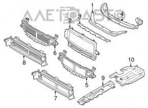 Защита днища передняя правая Volvo XC90 16-26