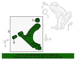 Braț de control inferior, față dreapta, Volvo C40 22-24