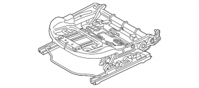 Пассажирское сидение BMW X1 F48 16-19 с airbag, электро, подогрев, кожа беж Oyster