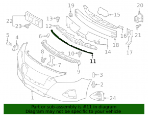 Уплотнитель капота Nissan Maxima A36 16-23