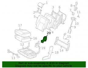 Накладка пассажирского сидения передняя Lexus RX300 RX330 RX350 RX400h 04-08 серая