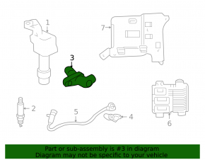 Датчик распредвала Chevrolet Malibu 13-14 2.4 hybrid
