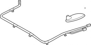 Antena aripă Nissan Rogue 21-23