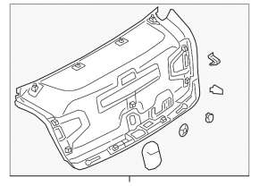 Ornamente portbagaj negre pentru Audi A6 C8 19-24, electrice, cu mecanism de deblocare de urgență