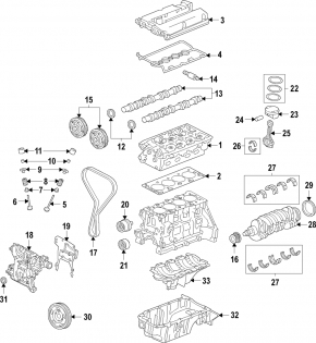 Шатун с поршнем 1шт Chevrolet Trax 15-22 1.4Т h:44,2 d:72,5