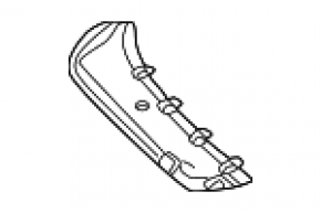 Ornament bară față stânga jos Infiniti QX60 22-25 negru