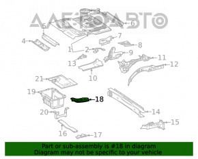 Лопух заднего подрамника правый Mercedes W167 GLE 350 450 20-26