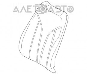 Водительское сидение Lincoln MKX 16-16 без airbag, кожа беж
