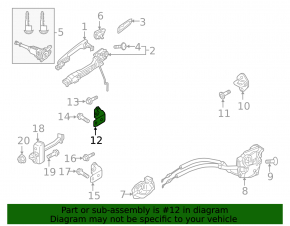 Петля двери верхняя передняя правая Mazda 3 14-18 BM
