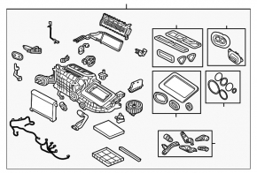 Ansamblu de încălzire cu zonă dublă pentru Land Rover Range Rover Velar 18-20 cu element de încălzire uscat