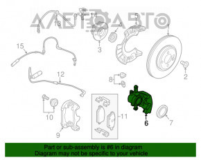 Суппорт передний правый Mini Cooper F56 3d 14-24 282x22