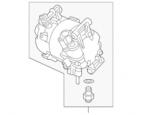 Compresorul de aer condiționat pentru Honda Civic X FC 16-21 2.0