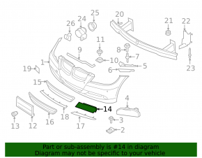 Решетка переднего бампера правая BMW 3 E90 E92 07-12