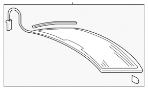 Стекло заднее Audi A3 8V 15-20 4d, с тонировкой