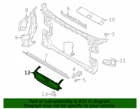 Крепление решетки радиатора Audi A5 F5 18-25