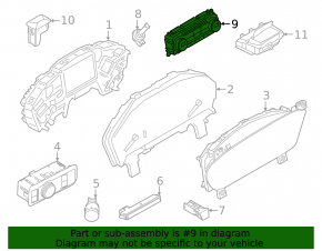 Управление климат-контролем Ford Escape MK4 23-26 auto, dual zone, под подогрев сидений и руля