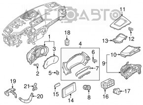 Проекция на лобовое Mazda CX-9 16-17
