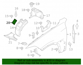 Лючок подкрылка передний левый BMW X7 G07 19-26
