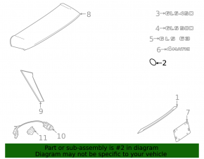 Emblemă cu logo-ul portbagajului Mercedes X167 GLS 450 580 20-26