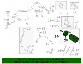 Компрессор кондиционера Ford Escape MK3 17-19 2.0T