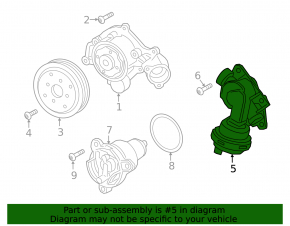 Клапан системы охлаждения Audi A6 C8 19-25 3.0T