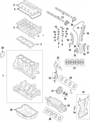 Коленвал Mitsubishi Outlander 14-20 2.4 4J12
