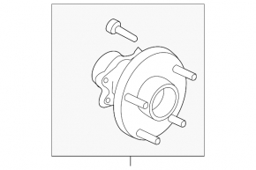 Rulment roată față stânga Infiniti G25 G35 G37 4d 06-14 AWD