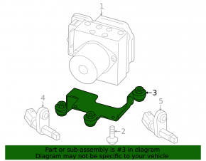 Кронштейн ABS Audi Q3 8U 15-18